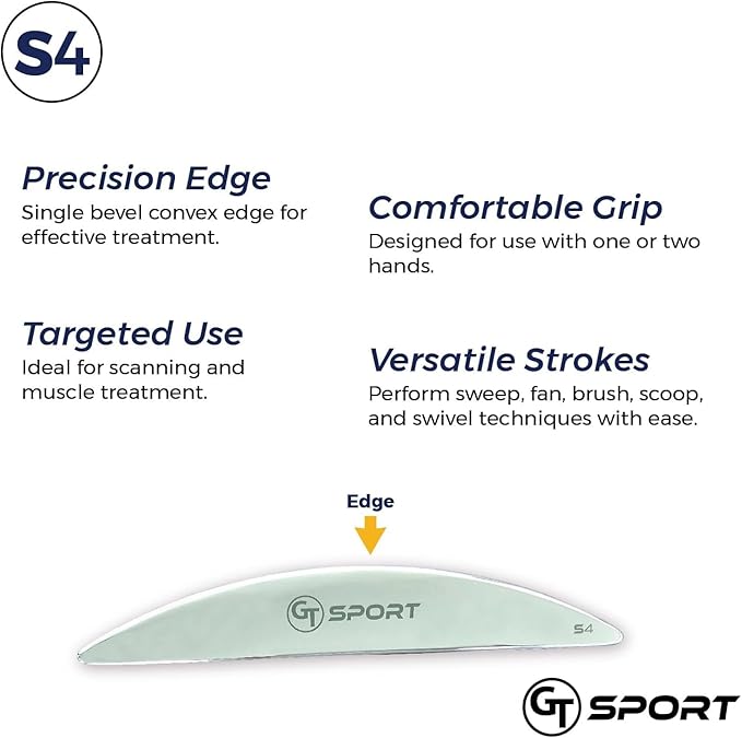 GT Sport Precision Muscle Scraper Tools Bundle - Includes S1, S4, S5 + 2 Hour Training. Myofascial Massage Treatment. Professional-Grade IASTM and Physical Therapy Gua Sha, Graston Like Massage Tool