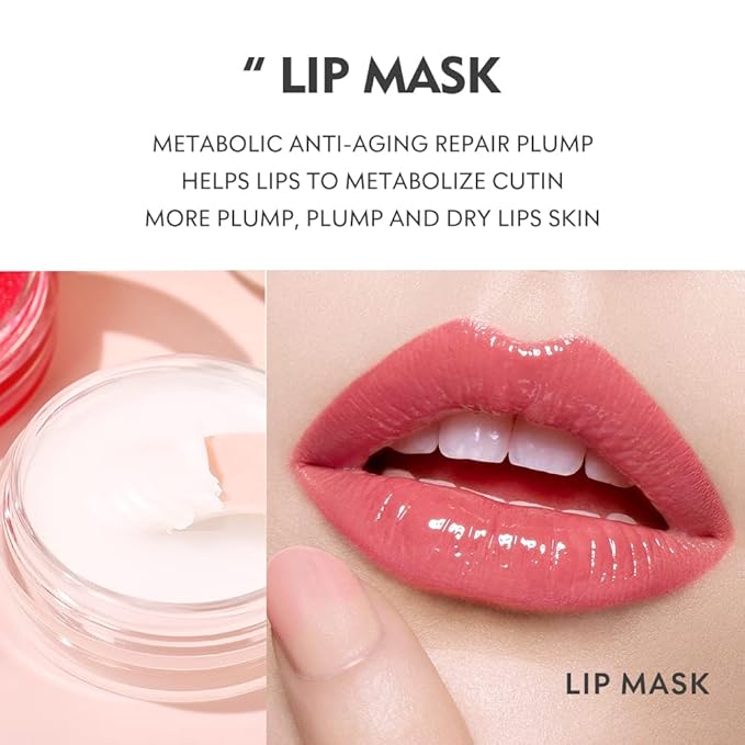 3Pcs Lip Care Set, Exfoliator Lip Lips