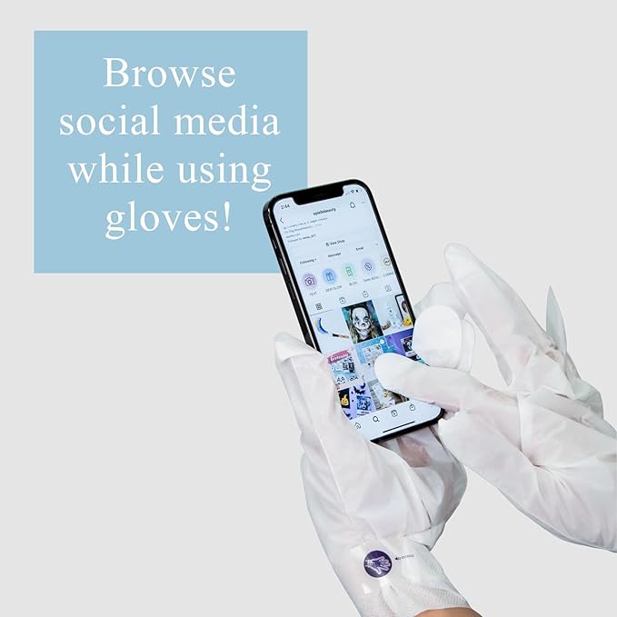 Epielle Intensive Repairing Hand Masks 6 Pairs, Deep Moisturizing Gloves for Dry, Cracked Hands, Repair with Coconut Oil & Milk Extract, Korean Skin Care, Spa Set, Self Care Gifts for Women