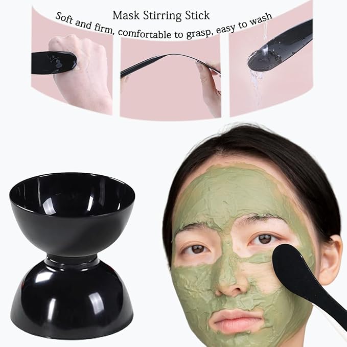 10 Pack Plastic Facial Mask Mixing Bowl, Mud Mask Mixing Bowl DIY Skin Care Mixing Tool Kit with Spatula - Cosmetic Beauty Tool for Home Salon