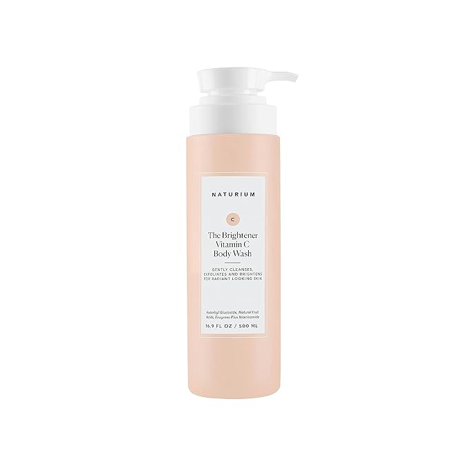 Naturium The Brightener Vitamin C Body Wash, Gentle Cleanser for Smoother-Looking Skin, Removes Dirt, Oil & Other Impurities, 16.9 oz