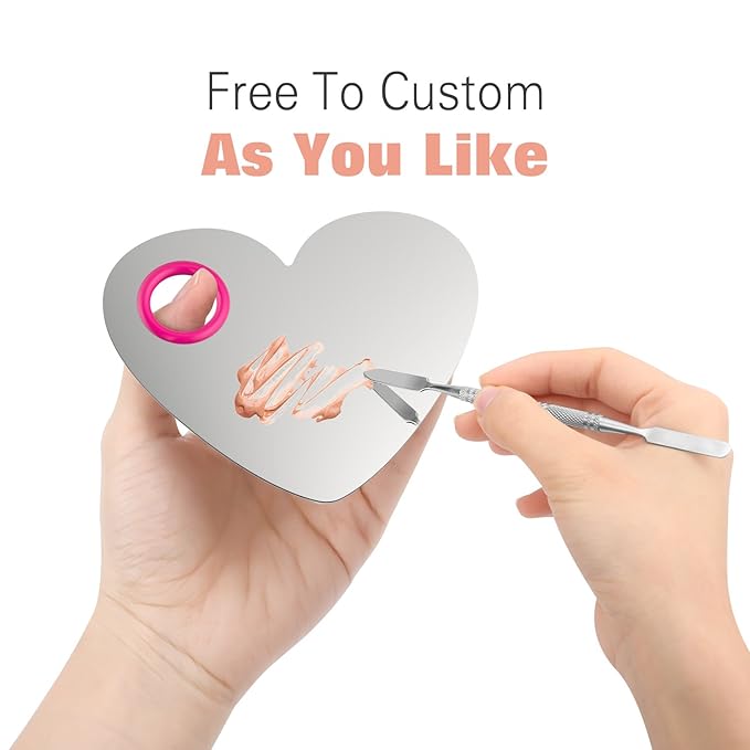 Luxspire Makeup Mixing Palette, Stainless Steel Cosmetics Makeup