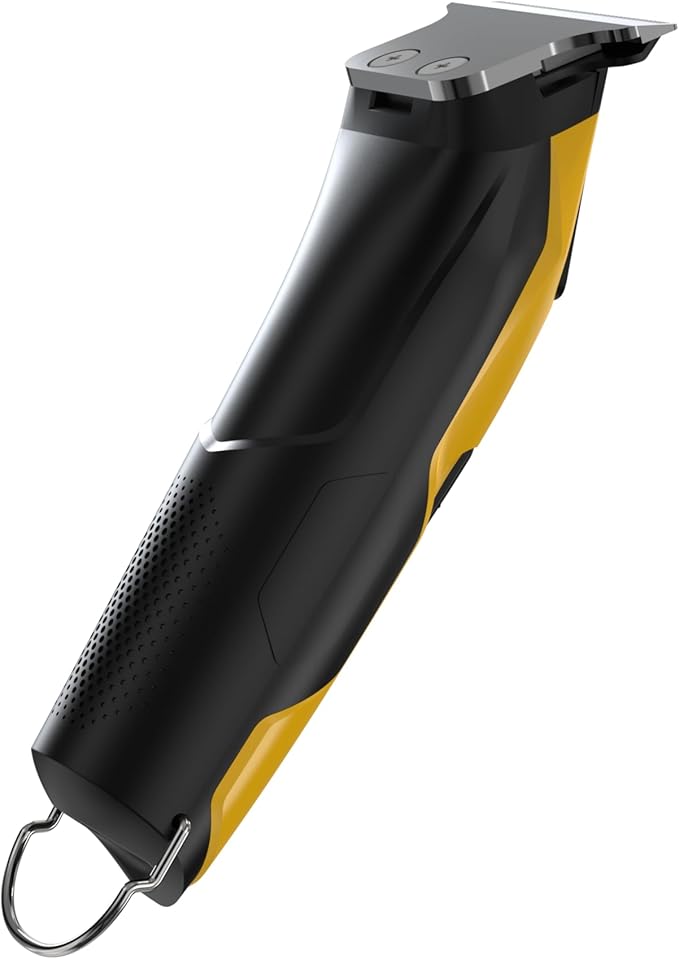 Professional Hair Clippers for Men, Professional Barber Clippers and Trimmer Set, Mens Cordless Hair Clipper for Barbers Haircut Kit Fade Yellow