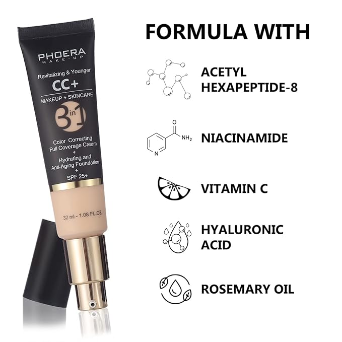 MAEPEOR Full Coverage Foundation 6 Colors Mattle Oil-Control Buff Beige)