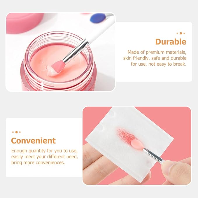 24pcs Lip Makeup Brush Silicone Lip Brush Mask Applicator Makeup Tools