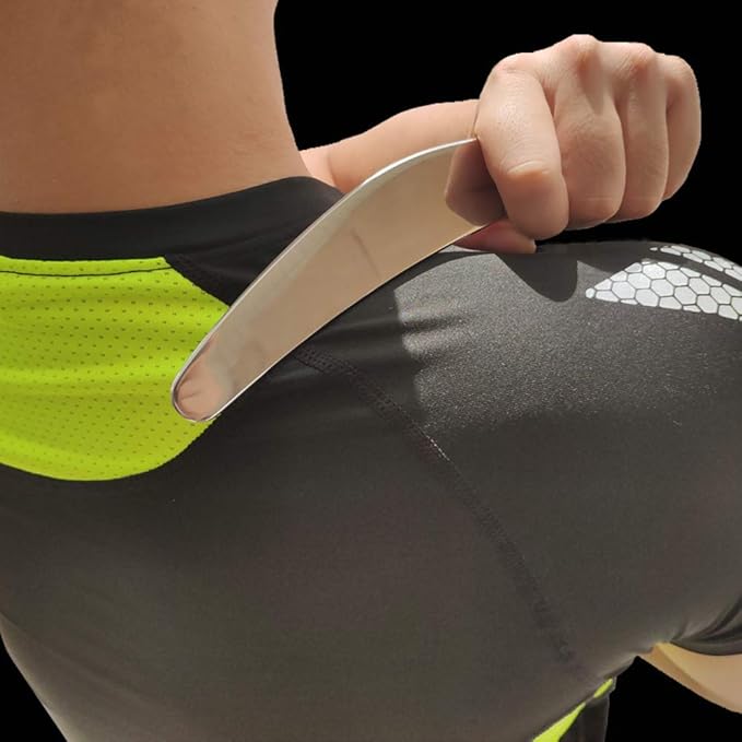 Gua Sha Scraping Massage Tool Iastm Tool Sidekick Tool Medical Stainless Steel Physical Therapy Scraper Myofascial Release Tool Massager for Scar Tissue,Soft Tissue Body Muscle Shoulder