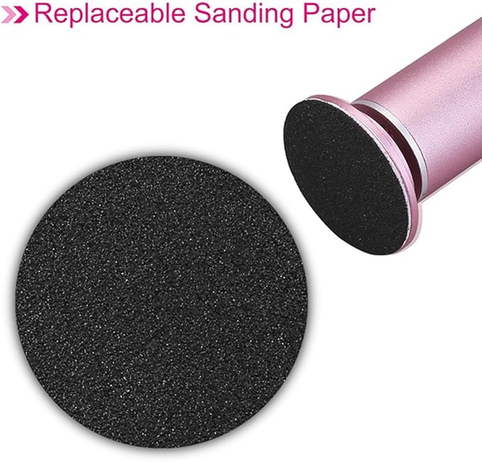 1 Box (60pcs) Replacement Sandpaper Pad Disks Discs (80 Grit&100 Grit) for Electric Foot File Callus Remover Machine