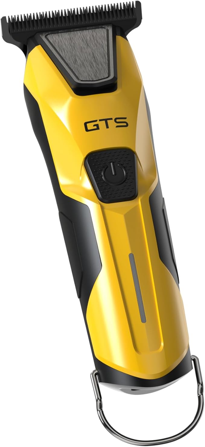 Professional Hair Clippers for Men, Professional Barber Clippers and Trimmer Set, Mens Cordless Hair Clipper for Barbers Haircut Kit Fade Yellow