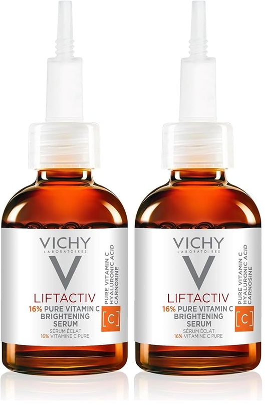 Vichy LiftActiv Vitamin C Serum For Face, Brightening Serum With 16% Pure Vitamin C + Hyaluronic Acid + Vitamin E, Improves Radiance & Firmness, Anti Aging, Protects Skin From Discoloration