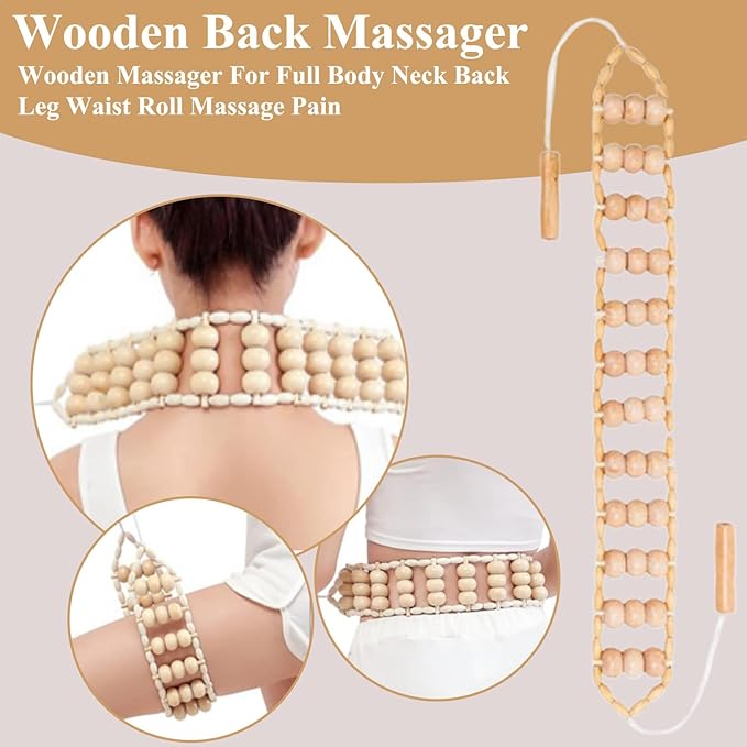 10-in-1 Wood Therapy Massage Tools – Lymphatic Drainage Massager Maderoterapia Kit Wooden Massager Body Sculpting Tools for Muscle Pain Relief - Wood Therapy Tools for Body Contouring and Shaping