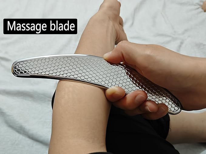 Muscle Scraper Stainless Steel Gua Sha Scraping Massage Tool Set IASTM Tools Great Soft Tissue Mobilization Tool(6pcs)