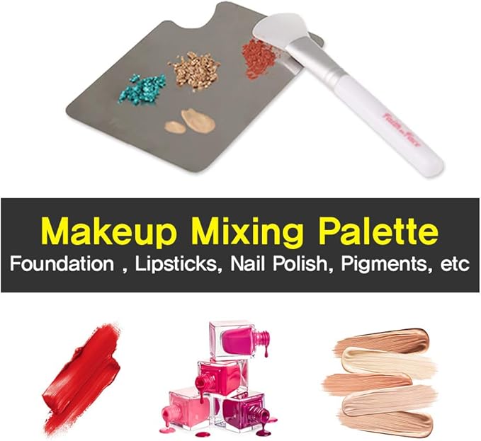 Makeup Metal Palette 3pcs - Stainless Steel Mixing