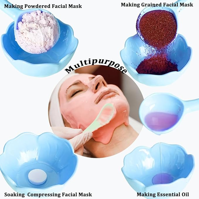 10 Pcs Essential Oil Bowl Set, 3.34 Inch Petal Mask Bowls Beauty Tool Skin Care Bowl Diy Face Mask MixingBowl for Home Salon, Pigment Preparation