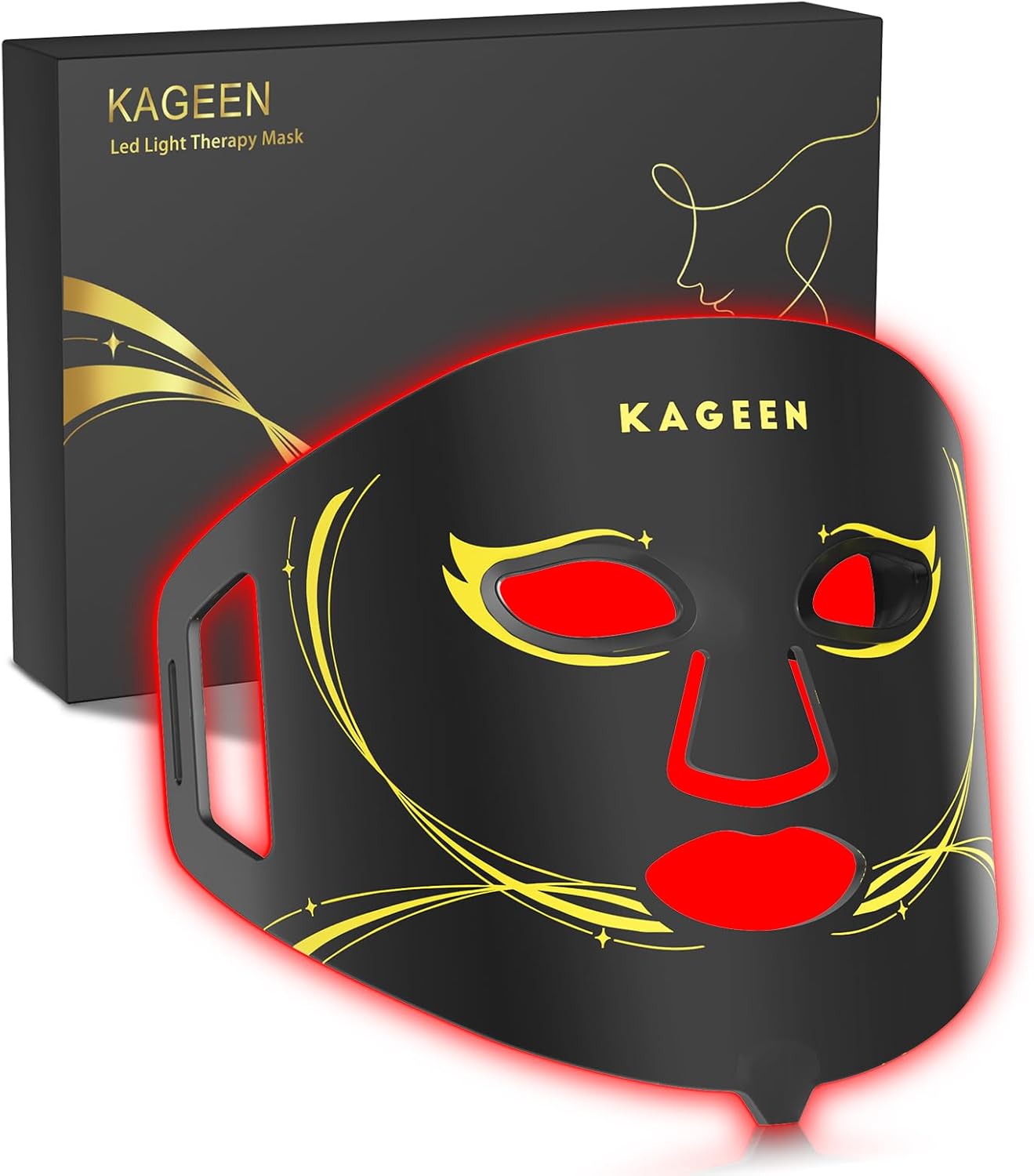 Red Light Therapy Face Mask – 7 Modes with Infrared, 432 LEDs, 5 Intensity Levels, Timer Control, Comfortable Silicone Light Mask for Home Skincare Routine