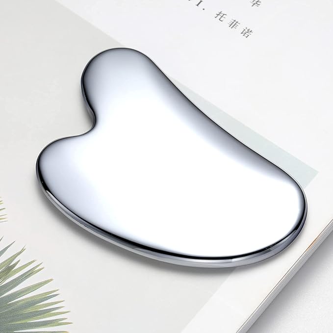 HOTACE Terahertz Energy Stone Gua Sha Scraper Tools Lymphatic Drainage Massager Facial Beauty Tools-Heart Shape