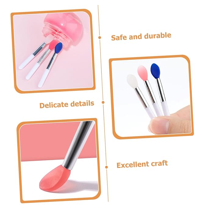 24pcs Silicone Lip Brush Lip Mask Applicators for Professional Home Use