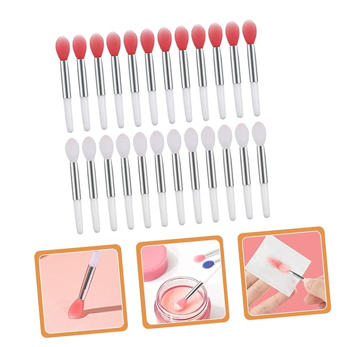24pcs Silicone Lip Brush Lip Mask Applicators for Professional Home Use