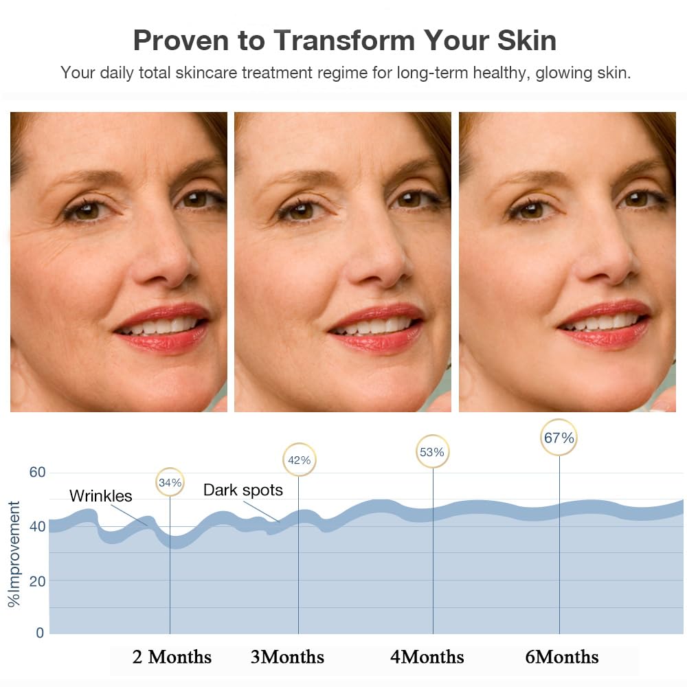 NEWKEY Red Light Therapy Mask for Face Wrinkles, 7 LED Light Therapy Facial Skin Care Mask,At-Home Photon Skin Care Beauty Mask for Anti-Ageing