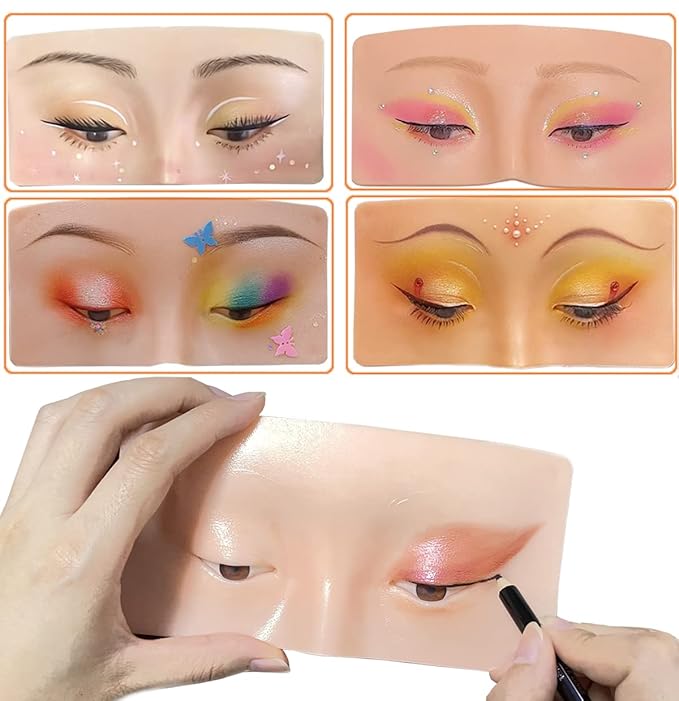 Makeup Practice Face Board, 3D Reusable Makeup Mannequin