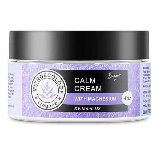 Magnesium Body Cream - Moisturizing Lotion Nighttime Magnesium Cream, Hydrating Dry Skin on Body,(Lavender) 4 OZ