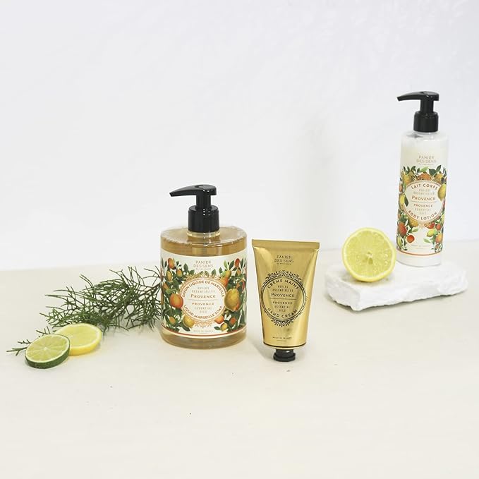 Panier des Sens – Provence Hand & Body Lotion for Dry Skin - Hydrating Body Cream for Women - Nourishing Fluid Body Moisturizer Shea Butter & Olive Oil - 97% Natural Ingredients Body Care - 8.45 Floz