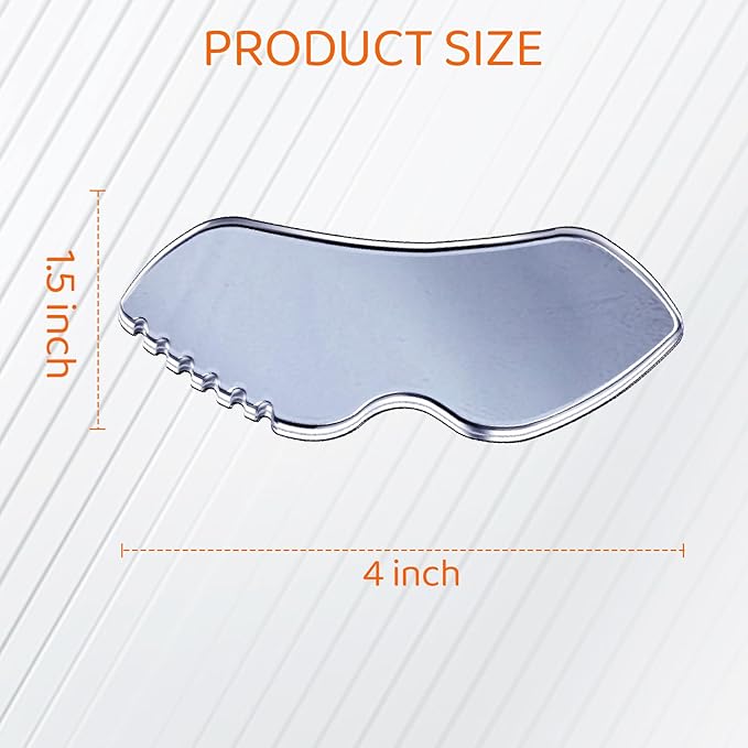 Terahertz Gua Sha Facial Tools Stone for Lymphatic Drainage, Reduced Puffiness, Relieved Facial Tension – 100% Natural Terahertz Stone Skin Care Tools