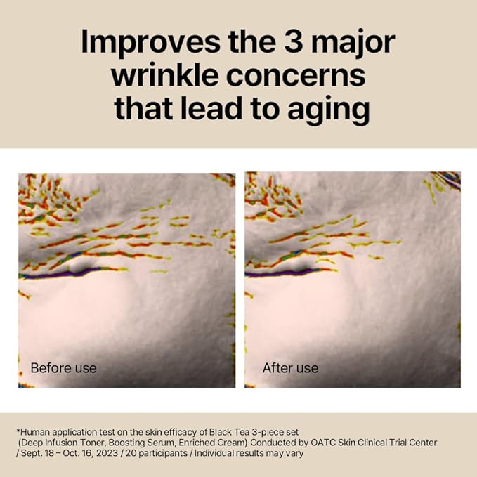 [PKY] Pyunkang Yul Black Tea Line Gift Box Set, Deep Nurishment for Anti-aging, Rich Moisture Toner, Revitalizing Serum & Nourishing Cream, Zero-Irritation (3-item set)