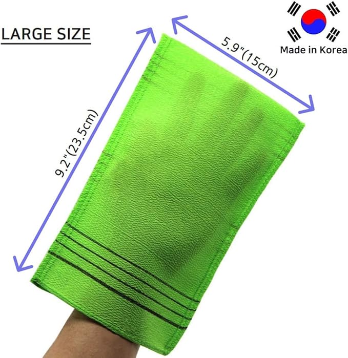 Korean exfoliating mitt, large size,