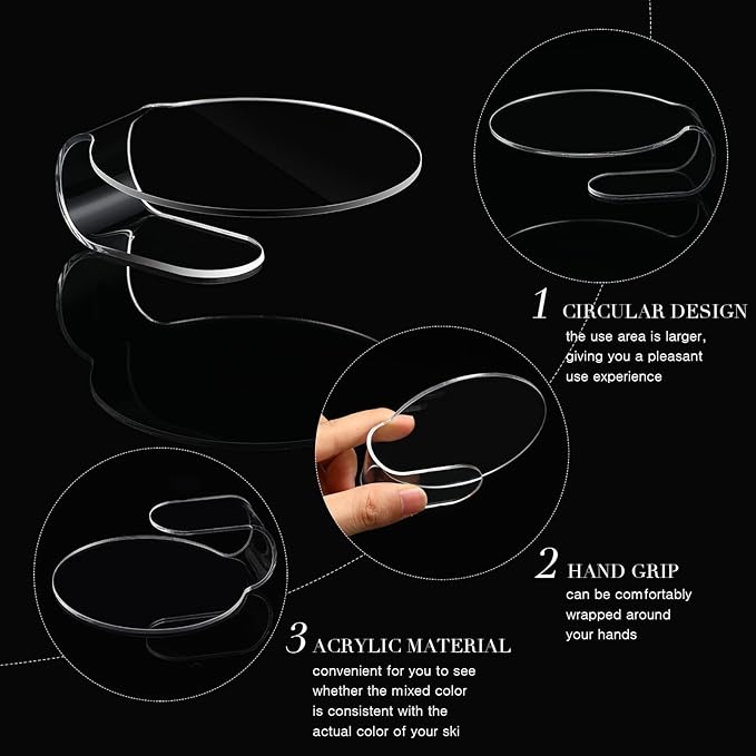 Makeup Mixing Palette 2 Pieces Handheld Makeup Mixing