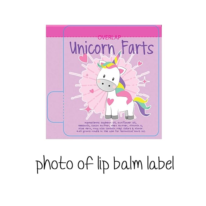 12 Unicorn Farts Lip Balm Favors Girls