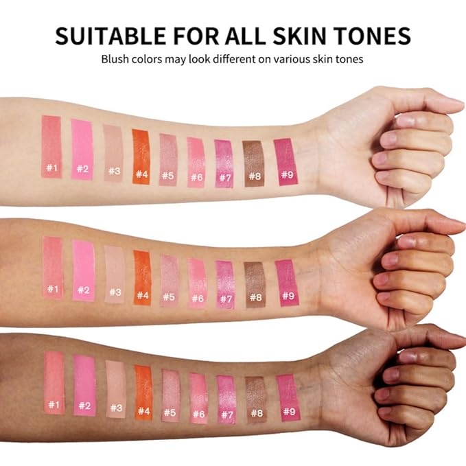 MAEPEOR Matte Liquid Blush 9 Colors Soft Cream (Color 03)