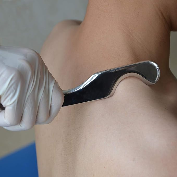 Muscle Scraper Stainless Steel Gua Sha Scraping Massage Tool Set IASTM Tools Great Soft Tissue Mobilization Tool(6pcs)