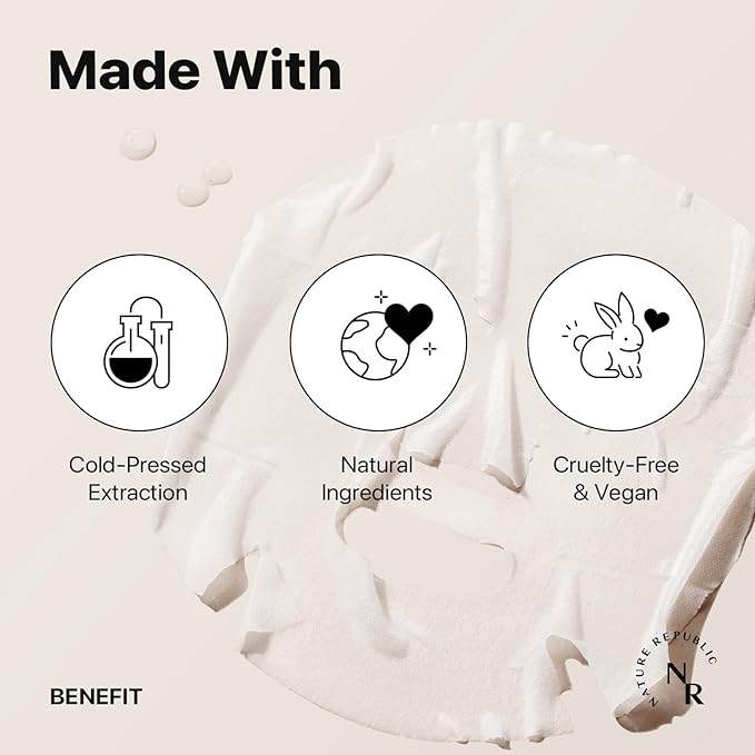 Nature Republic Cold Juicy Fresh jelly Face Mask Set (10 Pack), Bulk Facial Vegan spa Mask for Moisturizing & Hydrating Glow, Birthday Gifts for Women korean beauty skin care for all skin types