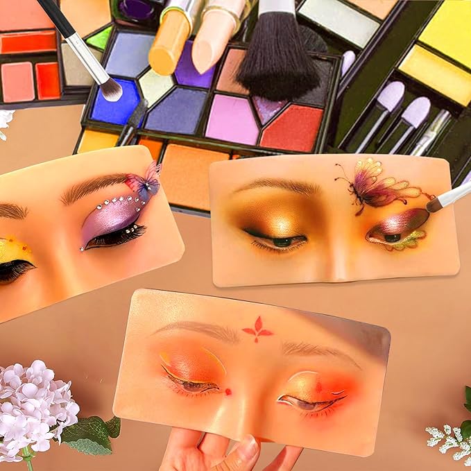 Makeup Practice Face Board, Silicone Makeup Mannequin Face