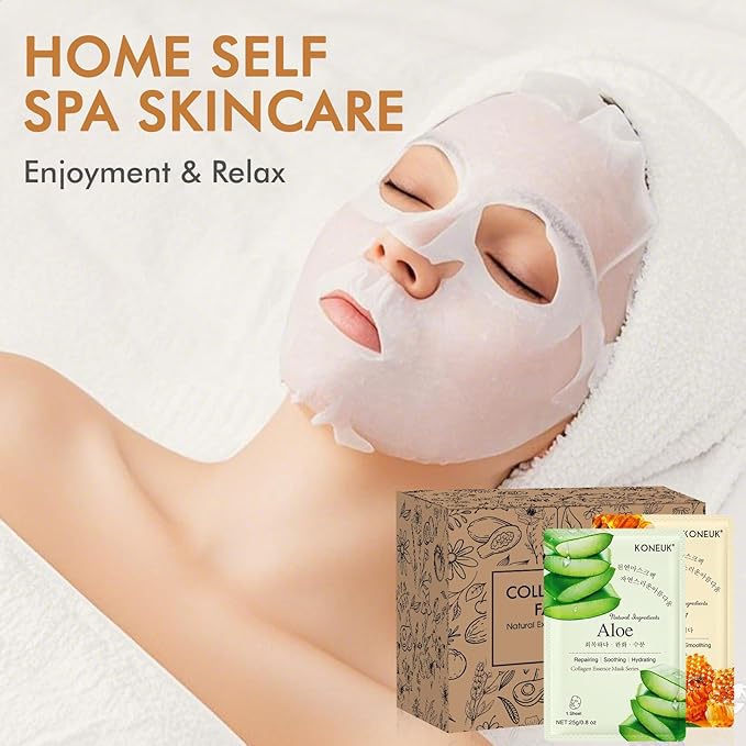 84 Pack Collagen Face Masks Skincare for Women, Hydrating and Moisturizing Sheet Face Masks for Women Skin Care, Face Mask Gifts Set for Spa Party, Bulk Facial Masks Suitable for All Skin Types