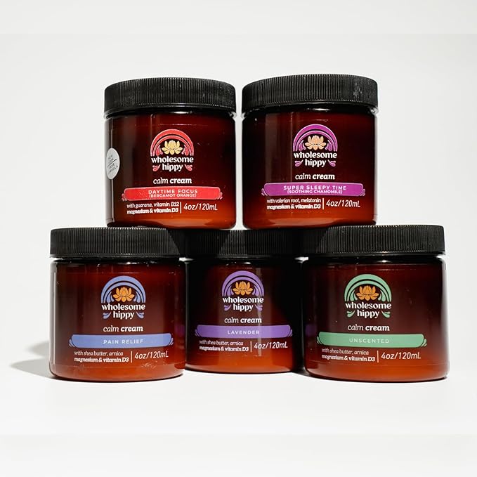 Magnesium Calm Cream – All Natural Body Butter with Magnesium, Vitamin D3, Arnica & Turmeric – Soothing Moisturizer for Skin Wellness & Relaxation – 4oz