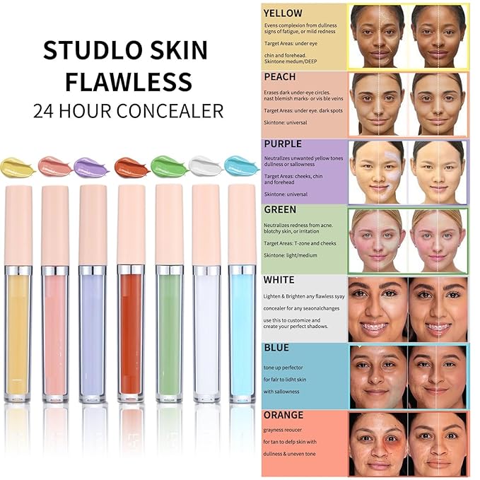 MAEPEOR Liquid Conceal Contour 7 Colors Cream Lightweight 05 Orange)