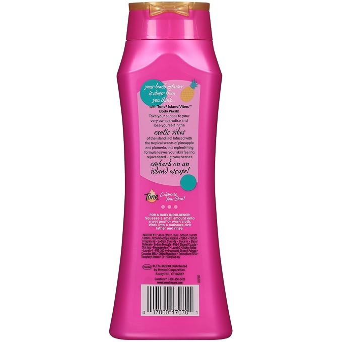 Tone Body Wash, Island Vibes, 16 fl oz (Pack of 6)