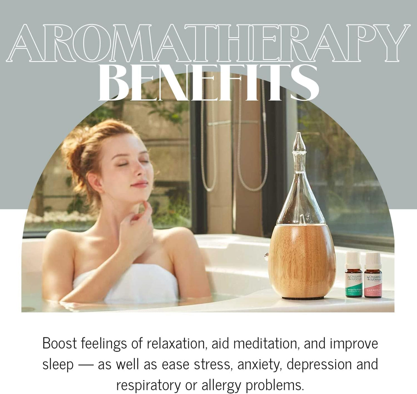 Raindrop 2.0 Nebulizing Diffuser for Essential Oil, Premium Home & Professional Use, No Water, No Heat, No Plastic - Black Raindrop by Organic Aromas