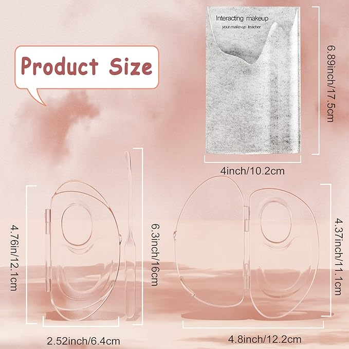 Makeup Mixing Palette, Acrylic Palette and Spatula, Upgraded