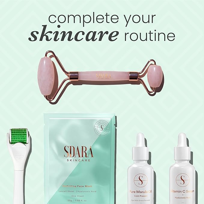 Derma Roller Microneedling Roller for Face - Includes Free Storage Case (Pack of 1) Unisex