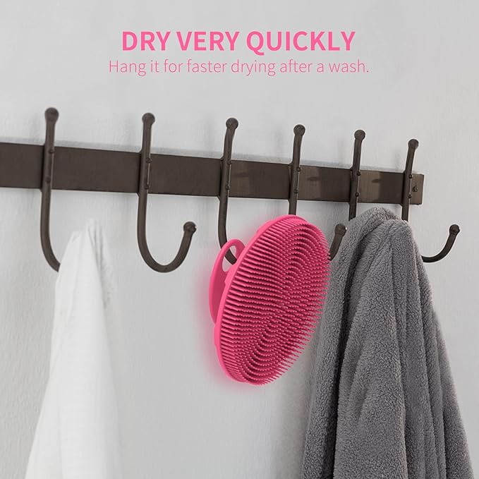 Silicone body scrubber shower bath