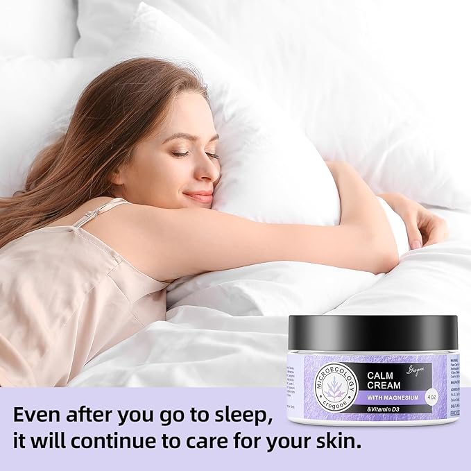 Magnesium Body Cream - Moisturizing Lotion Nighttime Magnesium Cream, Hydrating Dry Skin on Body,(Lavender) 4 OZ