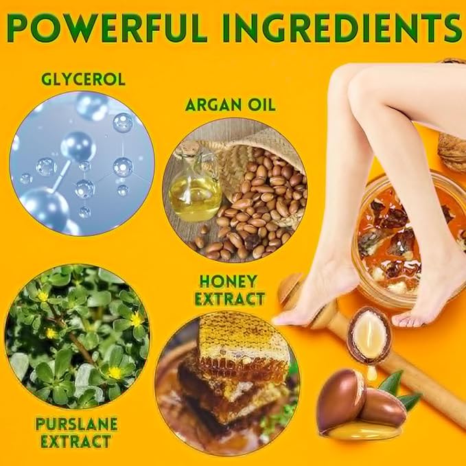 Elitzia Foot Mask Hand Mask Hydrating Honey Almond Gloves Argan Oil 10 Packs Multipack Socks Masks Moisturizing Repairing Nourishing Masks Spa Skin Care Women for Dry Rough Skin ETOHAF