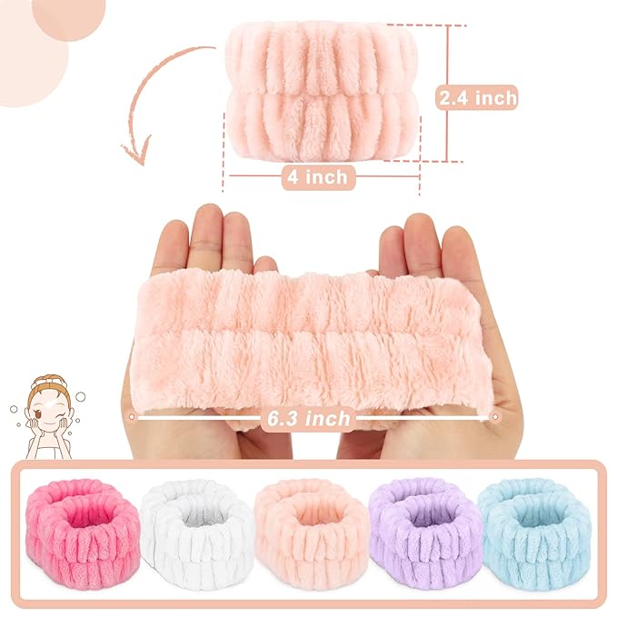 Absorbent microfiber spa wrist towels,