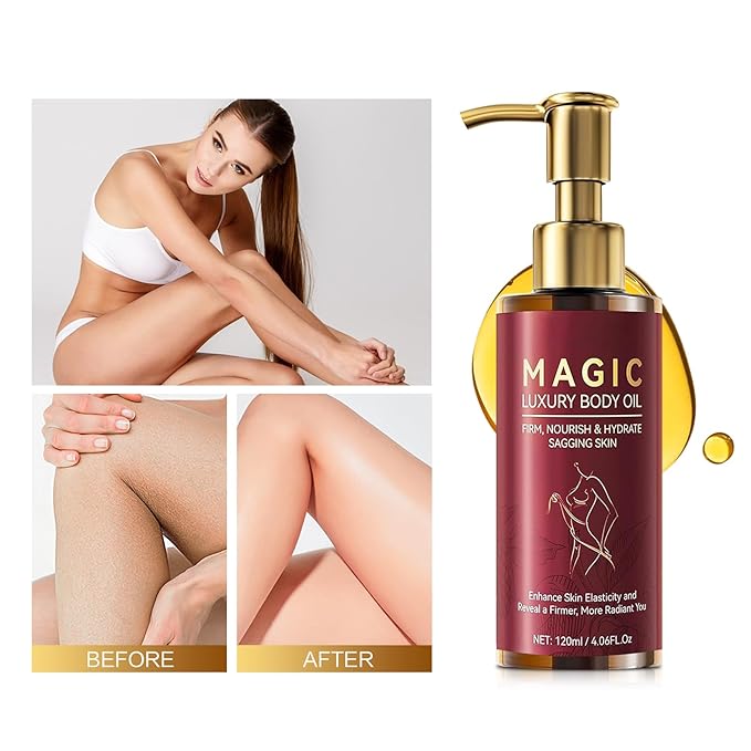 Magic Body Firming Oil, Magic Luxury Body Oil for Skin, Hydrating and Firming Body Oil for Full Body Use - Daily Nourishing Skin Oil, 120ML