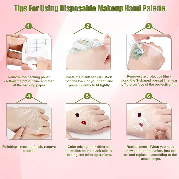 Makeup Mixing Palette Set, Makeup Hand Palette Single