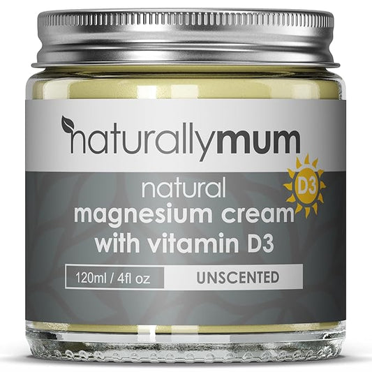 Magnesium Cream with Vitamin D3 [4 Fl Oz] - Magnesium Calm Cream and Vitamin D Lotion - Magnesium D3 Cream - Calming Cream Magnesium and Vitamin D - Turmeric & Arnica Cream - Unscented