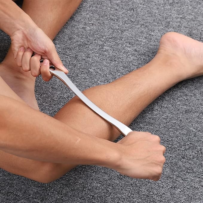 Gua Sha Scraping Massage Tool, IASTM Tools, Long Bar Tool for Large Muscles, Great Soft Tissue Mobilization Tool, 13.5 inch Long (B)