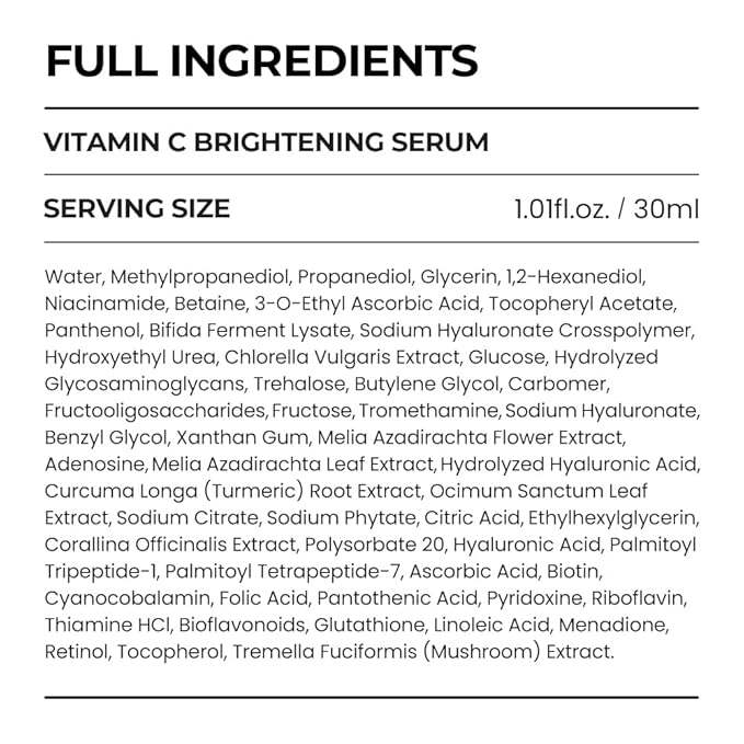 [SKIN&LAB] Vitamin C Serum for Face with Hyaluronic Acid and Niacinamide | Even Skin Tone Serum (1.01 fl oz)